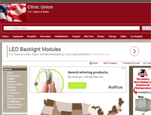 Tablet Screenshot of clinicunion.com
